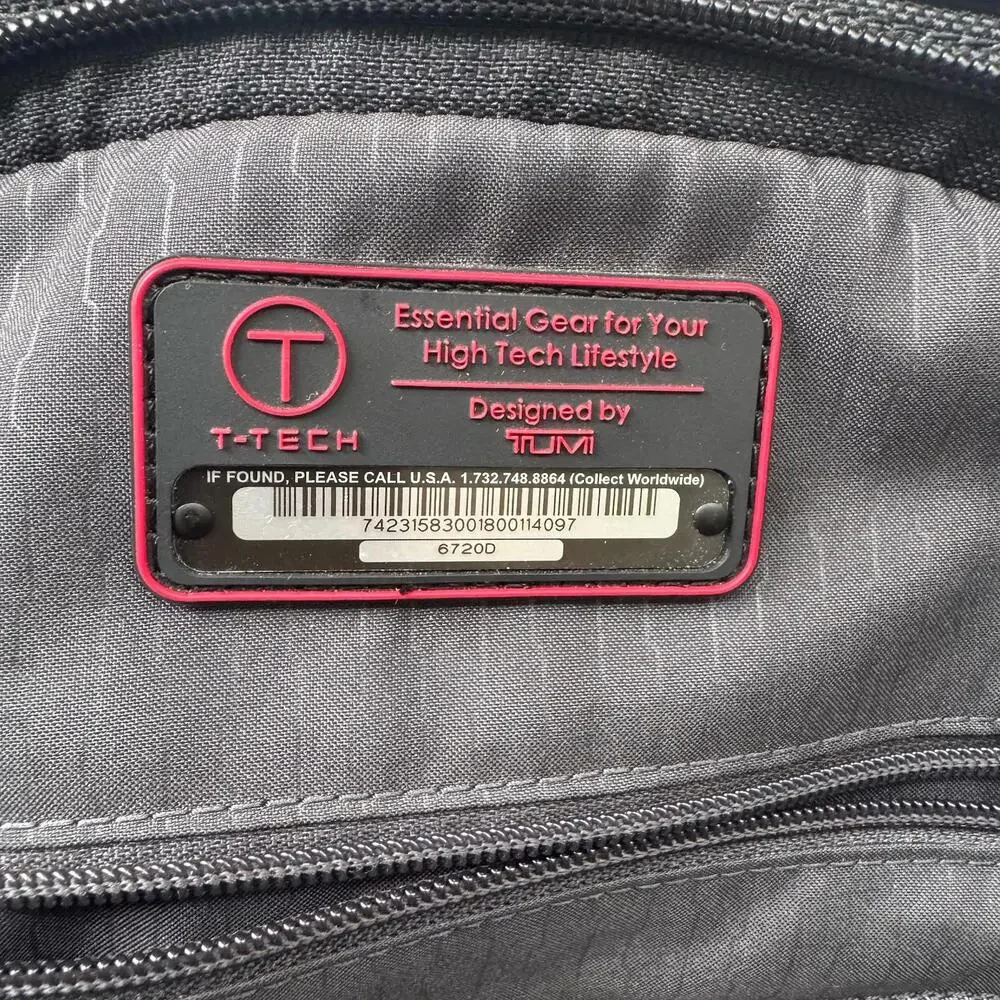 Tumi T Tech Wheeled Luggage Carry-on Ballistic Nylon Expandable 6720D - Picture 7 of 13